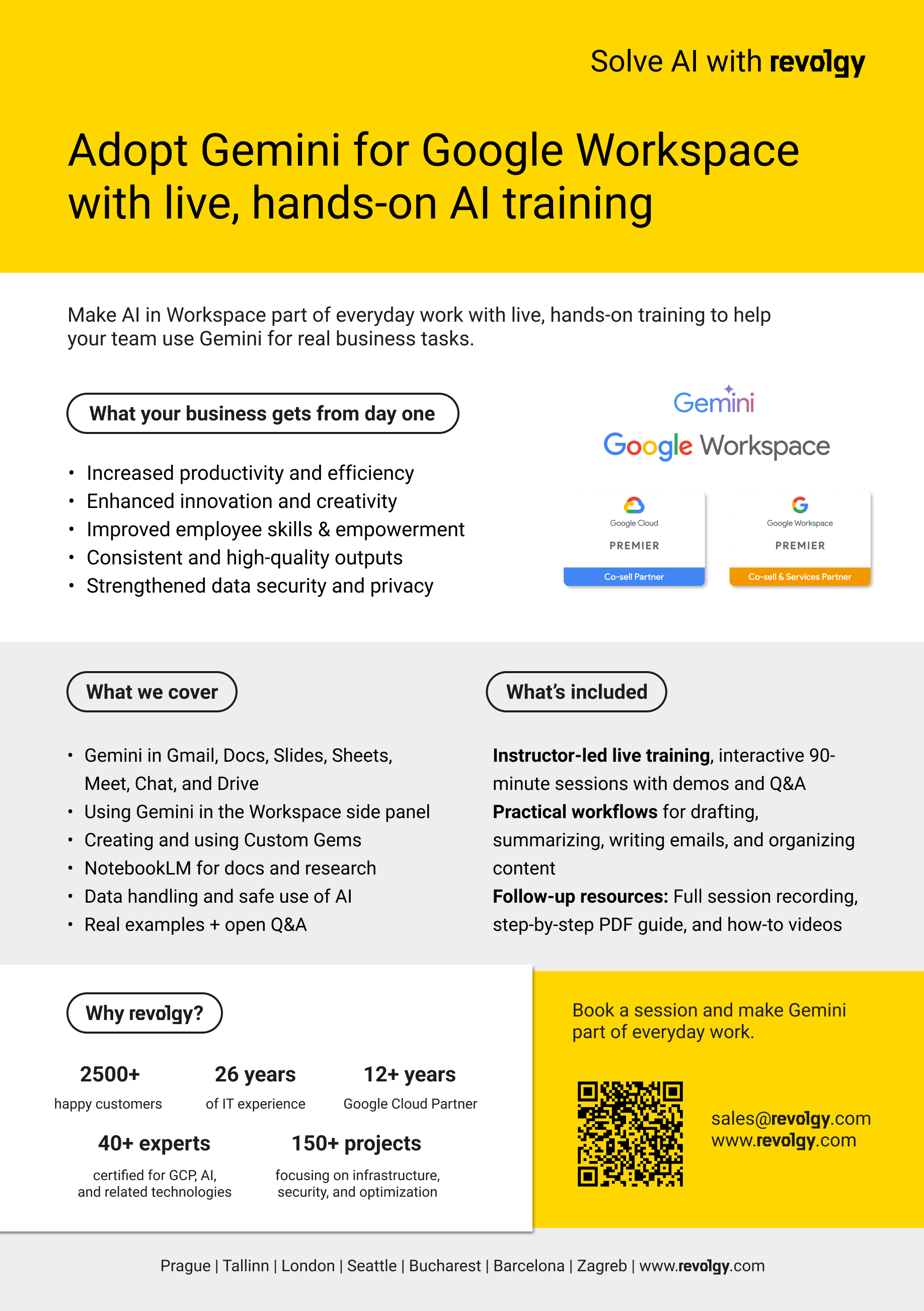 Gemini training onepager